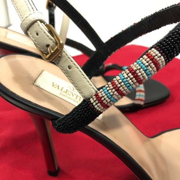 Valentino Garavani Aztec beaded heels size 37 - Picture 9 of 10